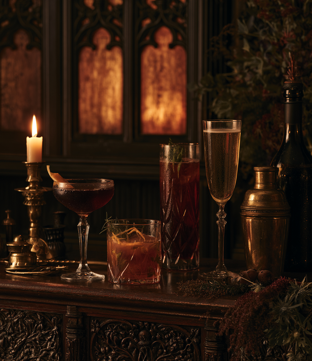 Craft cocktails with smoke and citrus